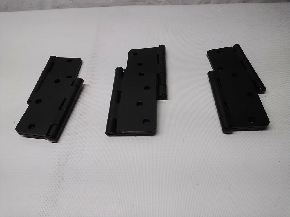 3 Pack DELTANA S35R41B Black Radius Hinge