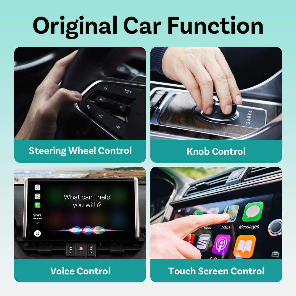 USB Auto Wireless CarPlay Adapter For Apple Android Wireless Dongle Plug＆Play US