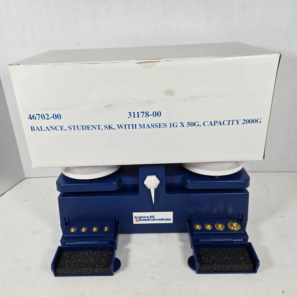 BOREAL Microscope Lighted 57903-00, Scale Balance set, Slide Making Kit