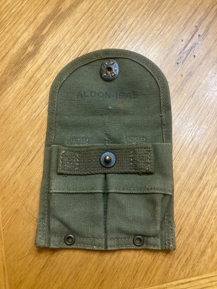 ORIGINAL WWII US ARMY M1 CARBINE RIFLE BELT AMMO POUCH-1945, ALDON