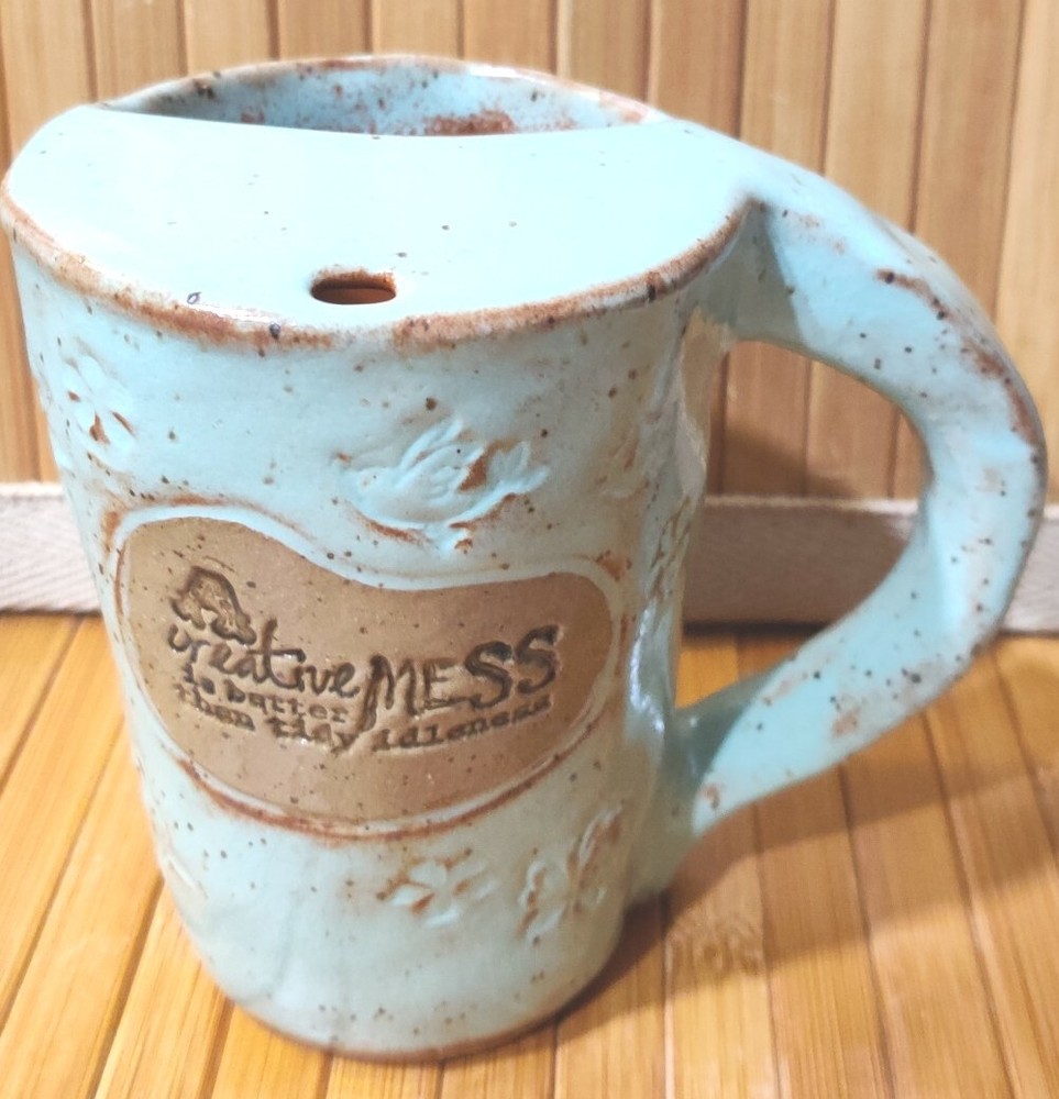 A Creative Mess Is Better Than Tidy Idleness Art Mug -Signed Toadily Handmade