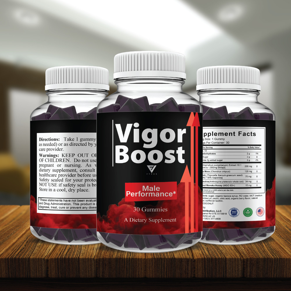 (2 Pack) Vigor Boost Performance Gummies, VigorBoost Premium Gummy (60 Gummies)