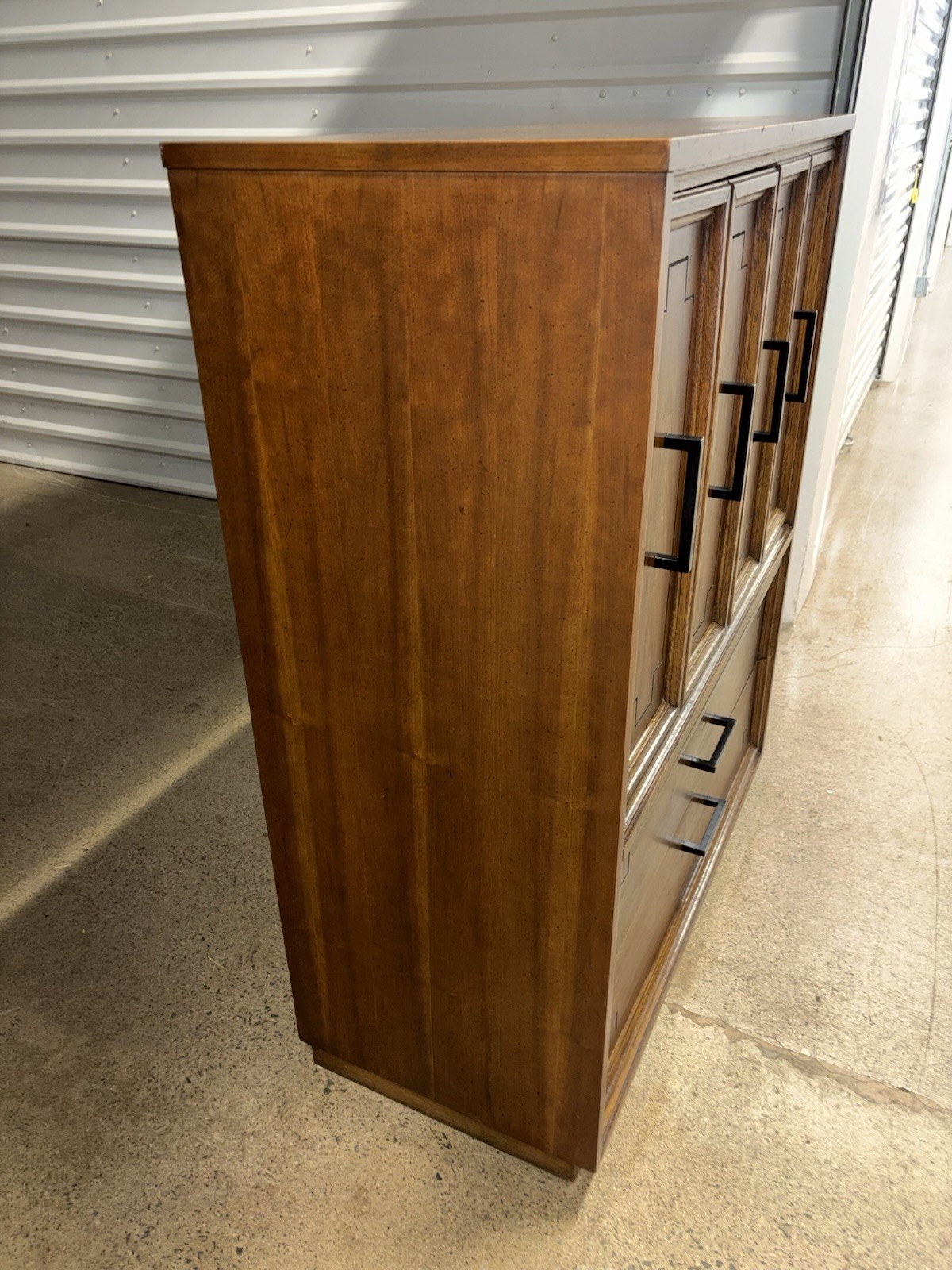 Vintage Mid Century Modern 5 Drawer Gentleman's Chest by Dixie