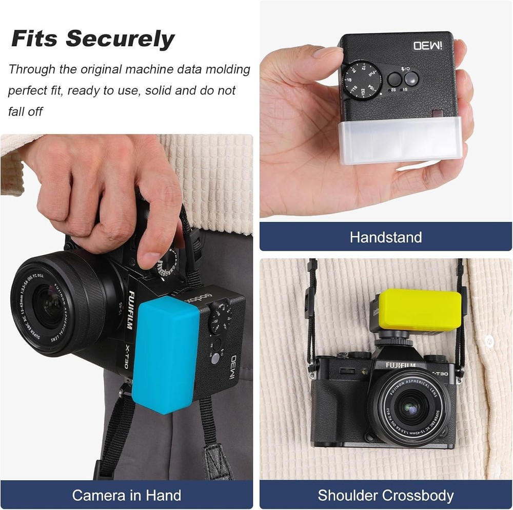 Compact Photography Light Modifiers - Godox im30 Flash Diffuser Set (3 Colors)