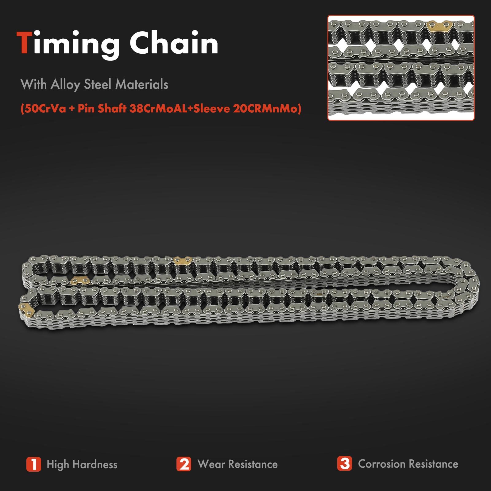 6x Engine Timing Chain Kit for Hyundai Elantra 2011-2013 Kia Soul 2012-2014 DOHC