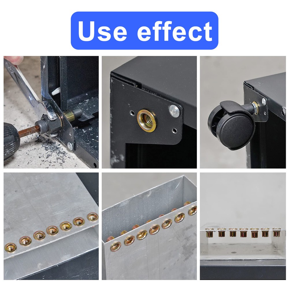 Hand Rivet Nut Gun,Head Nuts Simple Installation Manual Riveter Rivnut Tool Kit
