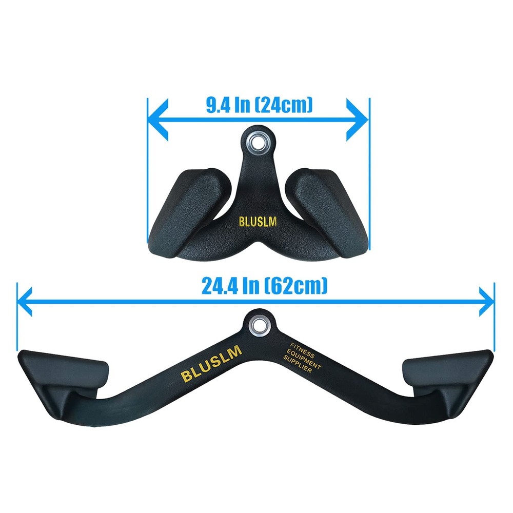 LAT Pull Down Bar for Cable Machine, LAT Pulldown Attachments T-bar V-bar Cab...