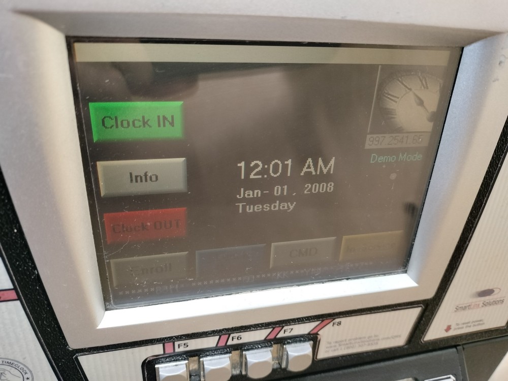 SmartLinx PL-5522SP Calculating Time Clock