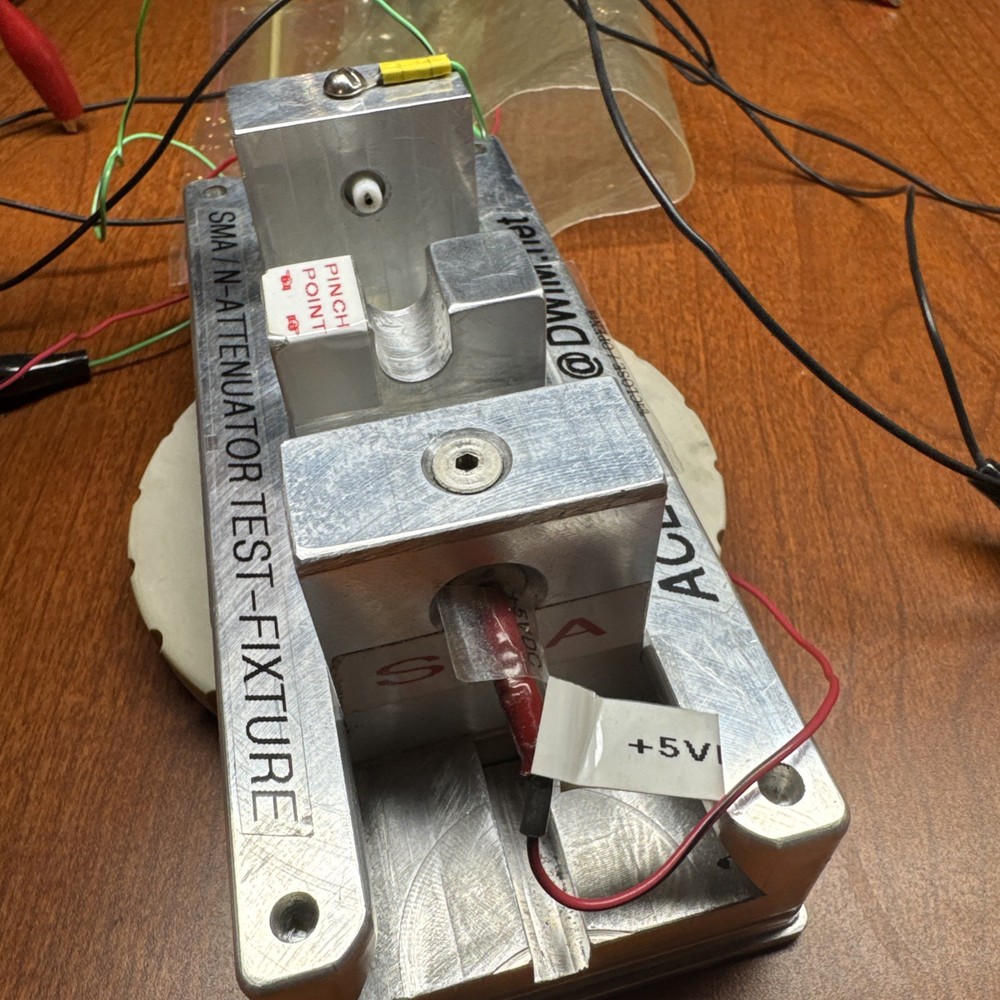 SMA / N Attenuator Test Fixture jig CUSTOME MADE PROTOTYPE