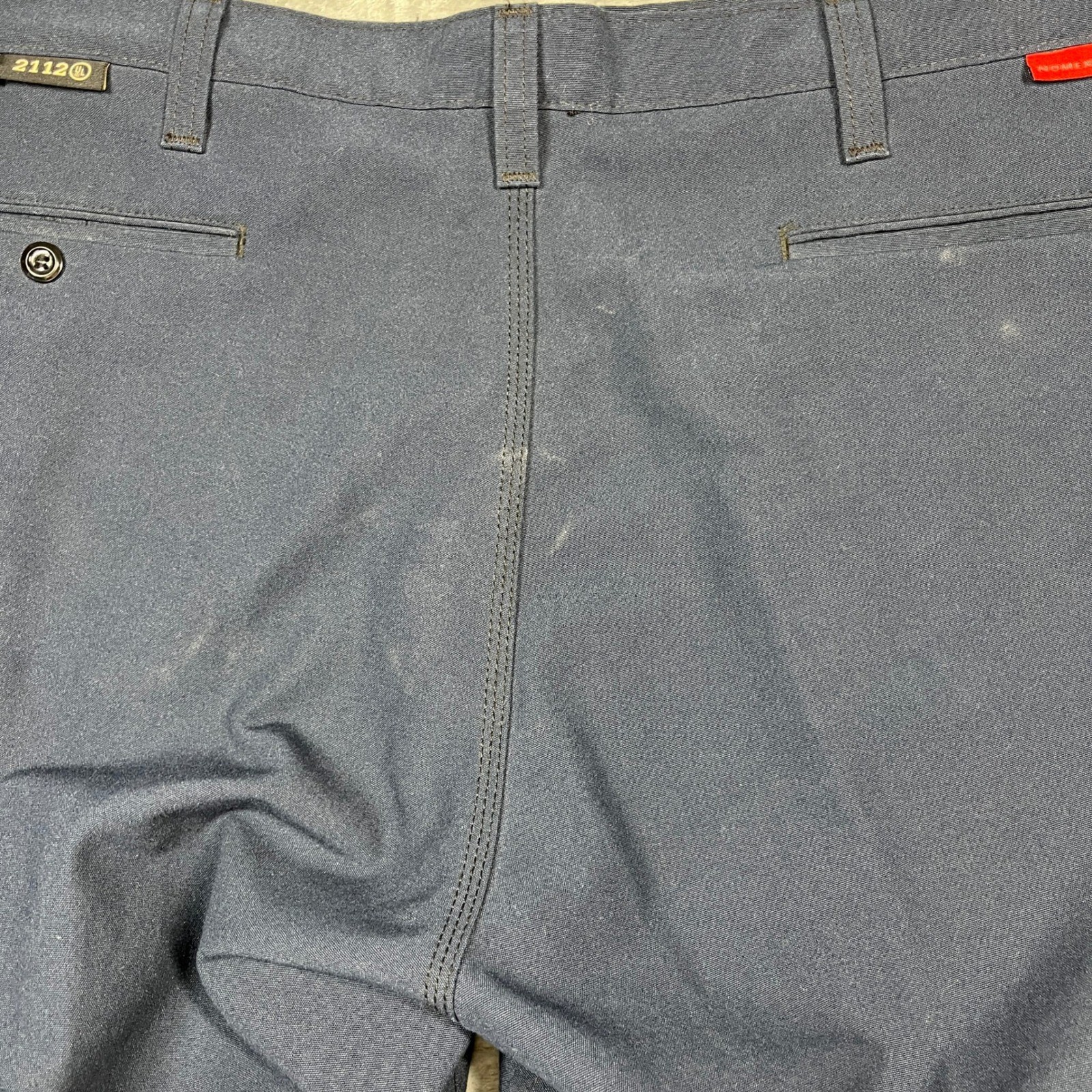 Workrite FR Work Pants Mens 38x35 Navy Blue Nomex IIIA Flame Resistant 402NX75NB