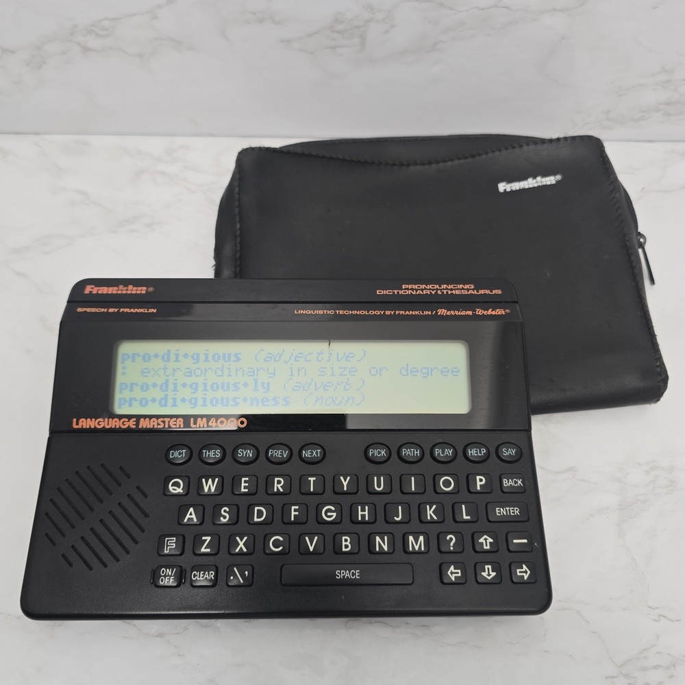 Franklin Language Master LM5000 Black Talking Pronouncing Dictionary Thesaurus