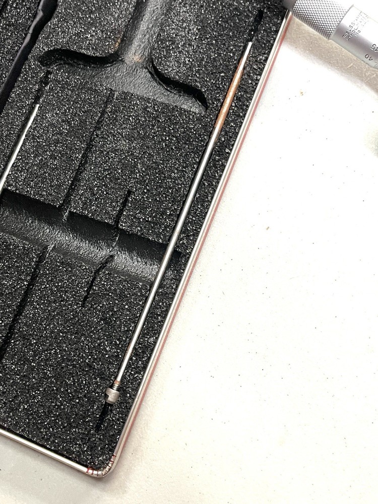 Starrett 440M METRIC Depth Micrometer 0-75MM Range w/ Rods & Case