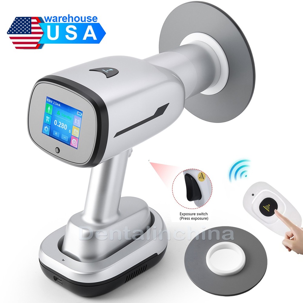 Dental X Mobile Ray Machine Unit Imaging System Digital High Frequency + Shield