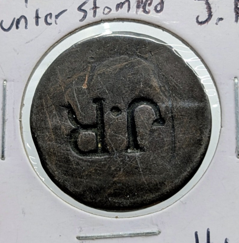US Draped Bust Large Cent Counter Stamped "J.R."
