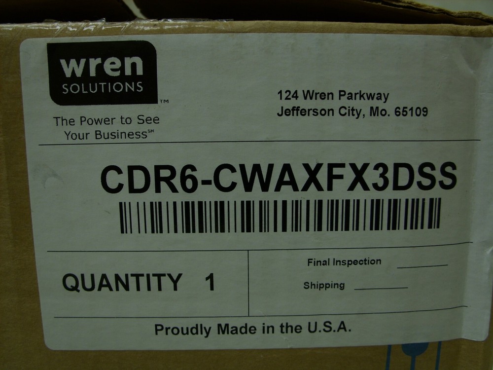 WREN SOLUTIONS Replacement Surveillance Camera Bubble Dome Cover CDR6-CWAXFX3DSS