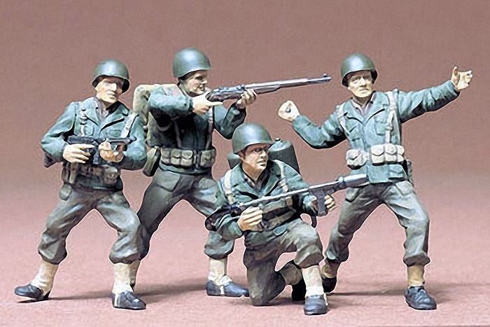 Tamiya - U.S. Army Infantry Men Figures Plastic Model Kit