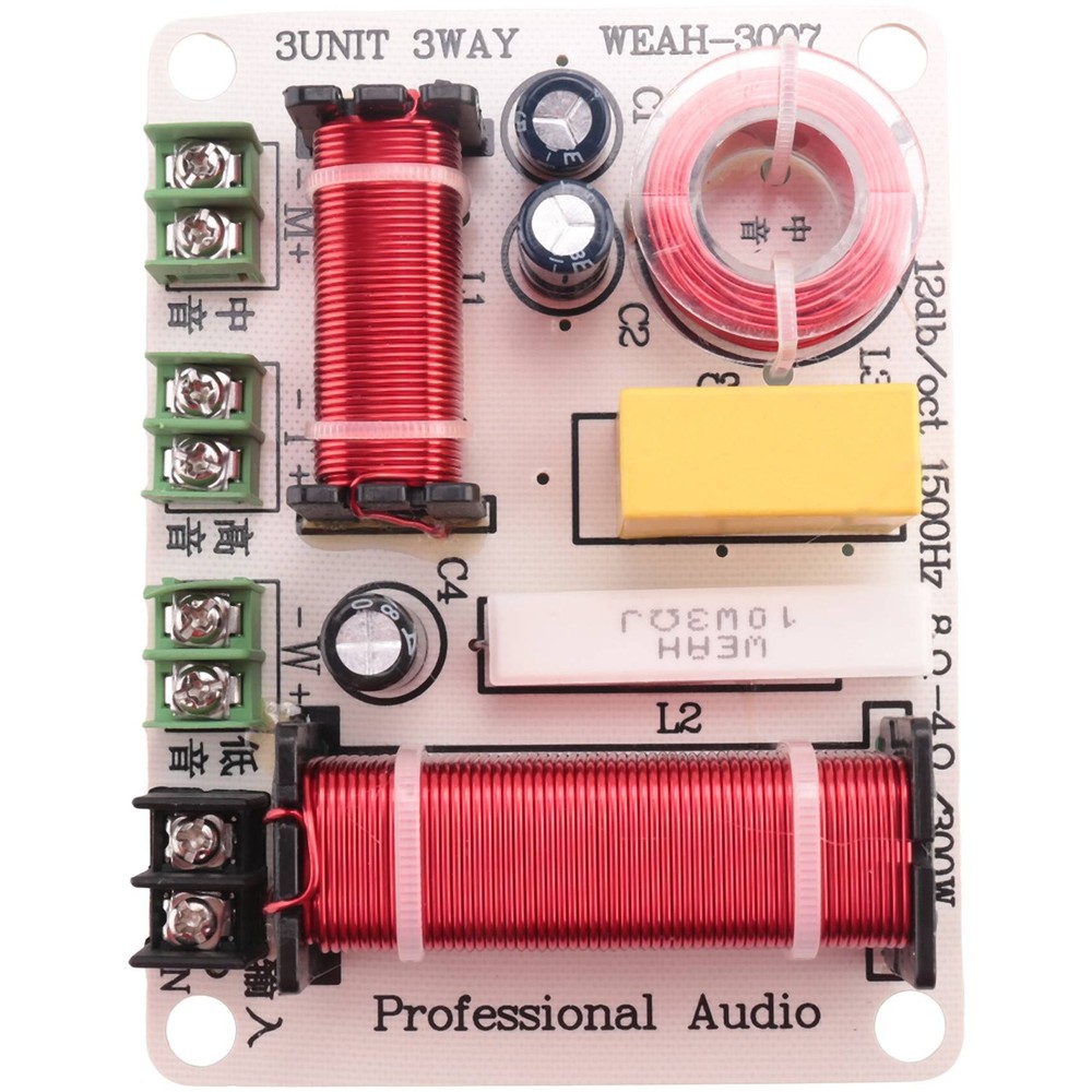 3 Way Speaker Frequency Divider 300W HiFi Crossover Frequency Distributor4187