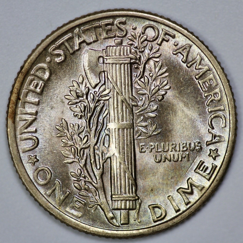 1942 Mercury 10c Silver Dime Gem UNC