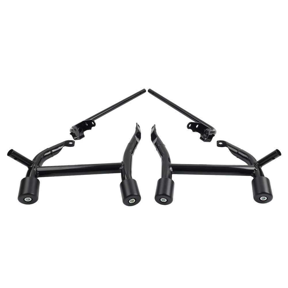 Rear Saddle Bag Guards Crash Bar For Harley Touring Street Glide Road King 09-25