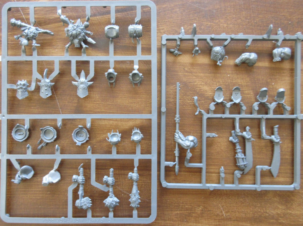 Warhammer Ogre Kingdoms Mawtribes Bulls Bits on sprue