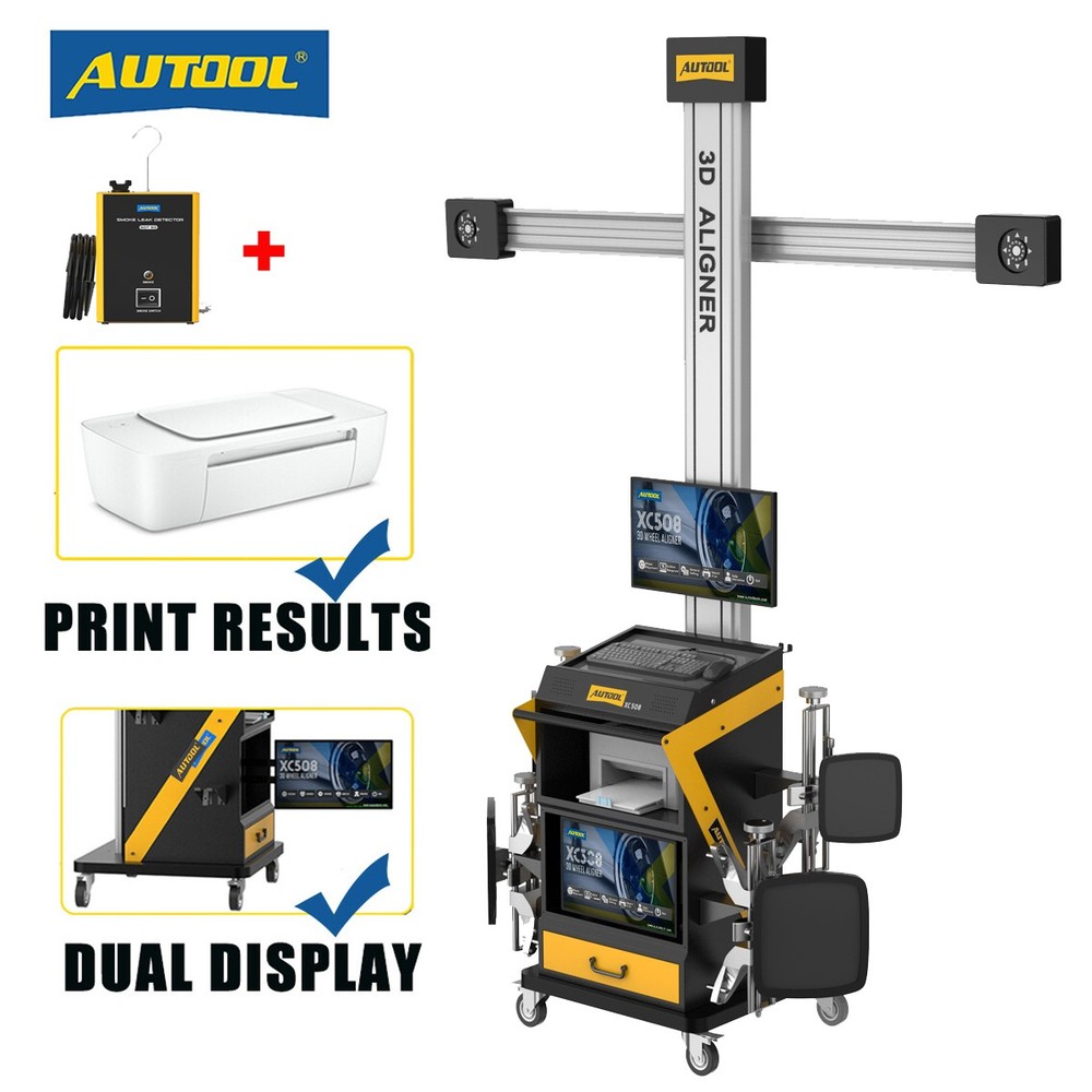 AUTOOL Wheel Alignment Machine Fully Automatic 3D Wheel Aligner Tire Alignment