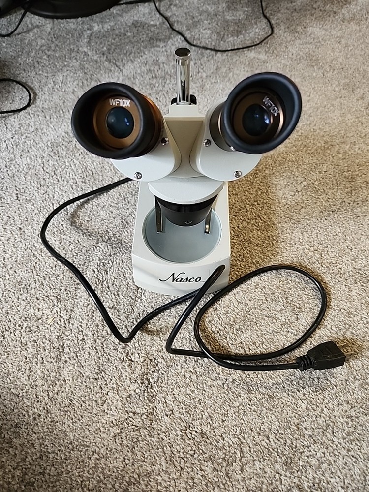 Nasco Stero Tri Power Microscope Top Bottom Lighting