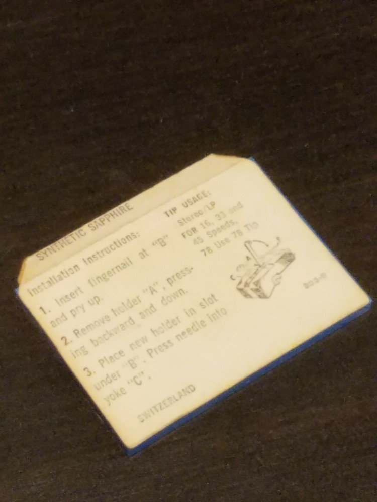 phonograph needle stylus sapphire A-2739