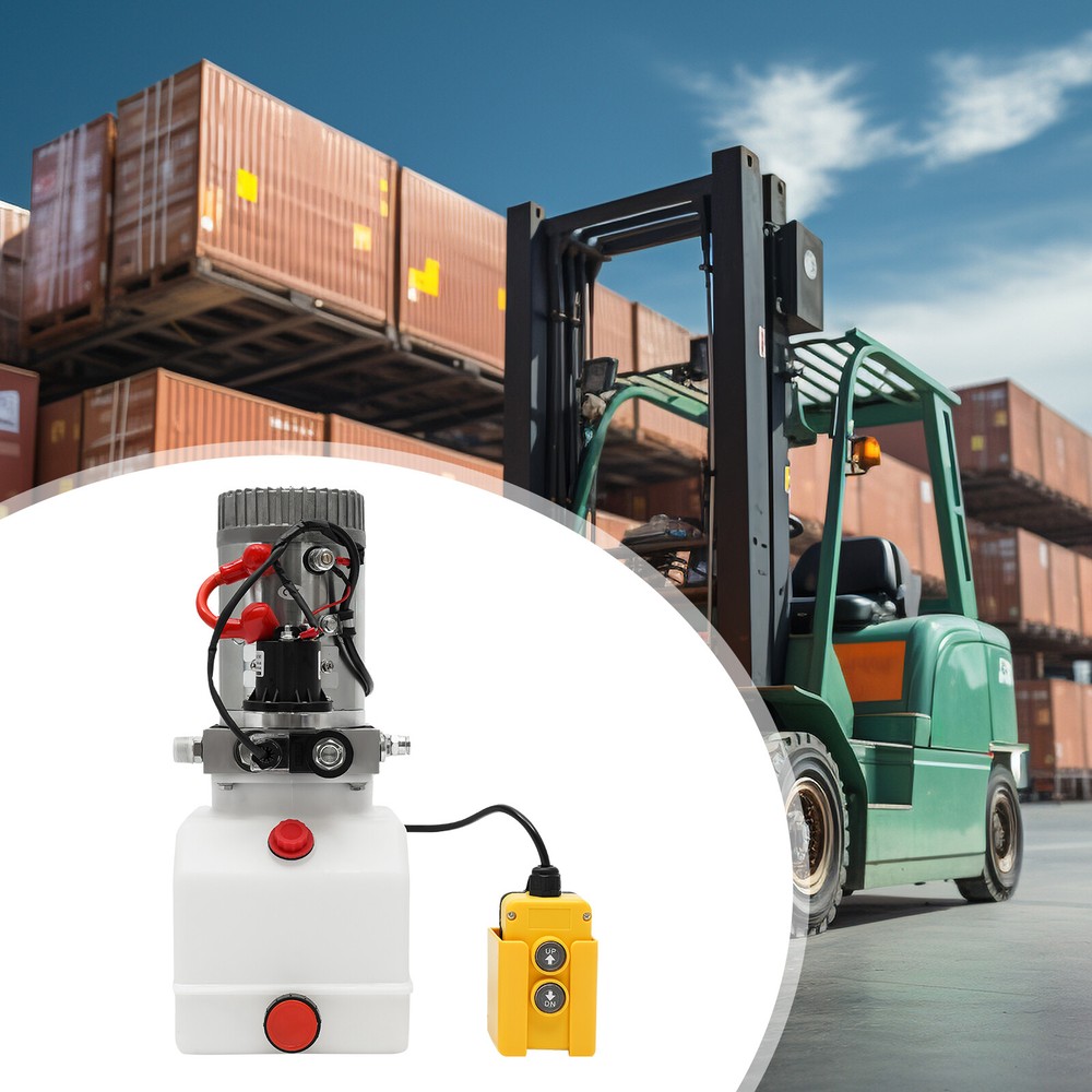 Electric Hydraulic Pump 12V, Compact Power Unit with Remote Control