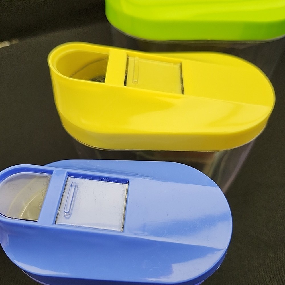 5pc Stacking Nested Food Storage Dispenser + Slide Lid Easy Pour Set B-2440