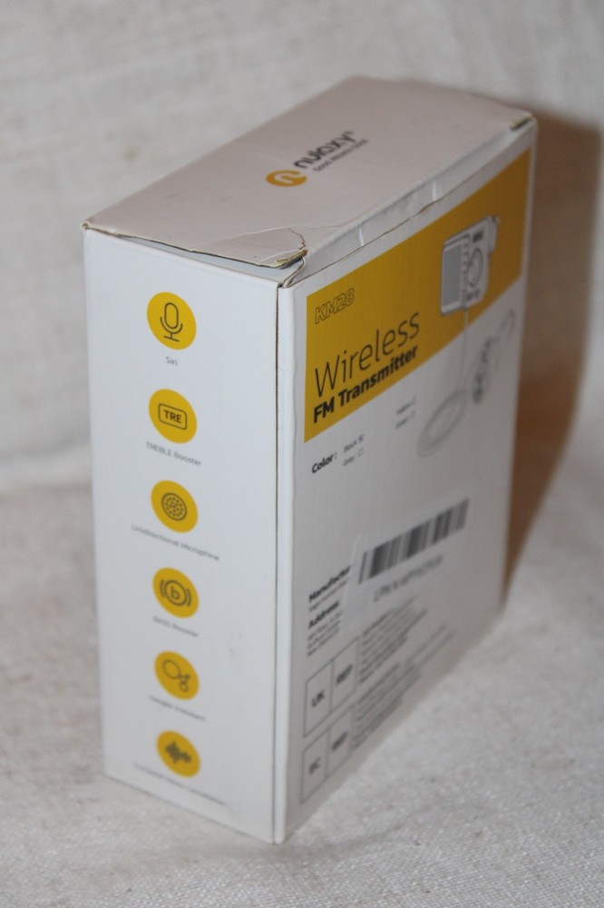 Nulaxy KM28 Wireless FM Transmitter Bluetooth Car Adapter New in Box
