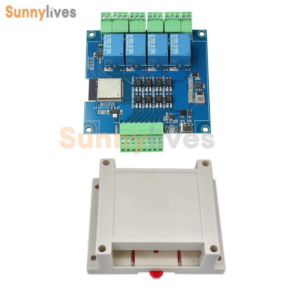 4/8-Channel ESP32 RS485 Modbus WIFI Bluetooth Relay Optocoupler Isolation Module