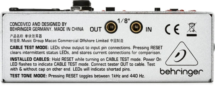 Behringer CT100 6-in-1 Cable Tester