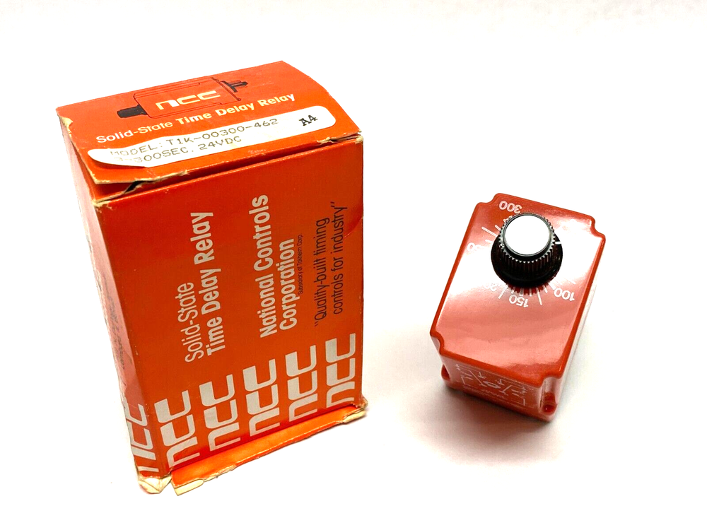 NCC National Controls Corp T1K-00300-462 Solid-State Time Delay Relay 3-300sec