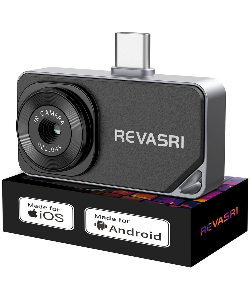 REVASRI Thermal Camera for iPhone and Android, 320×240 Super IR Resolution Th...