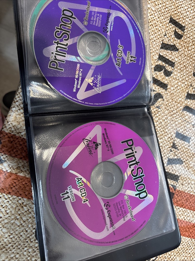 The Print Shop Version 11 CD 7 CD Set Windows 95 98 2000