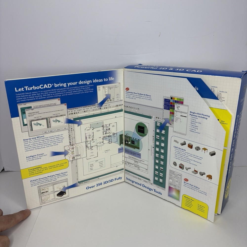 TurboCAD Deluxe Version 11 For windows 2000 /XP 2D & 3D CAD