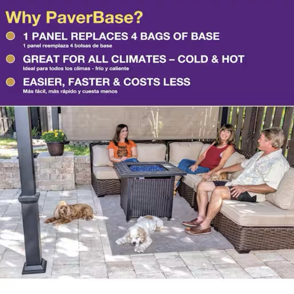 Brock Paver Base Panel Dual 20"x36" Interlocking Permeable Textured (20-Case)