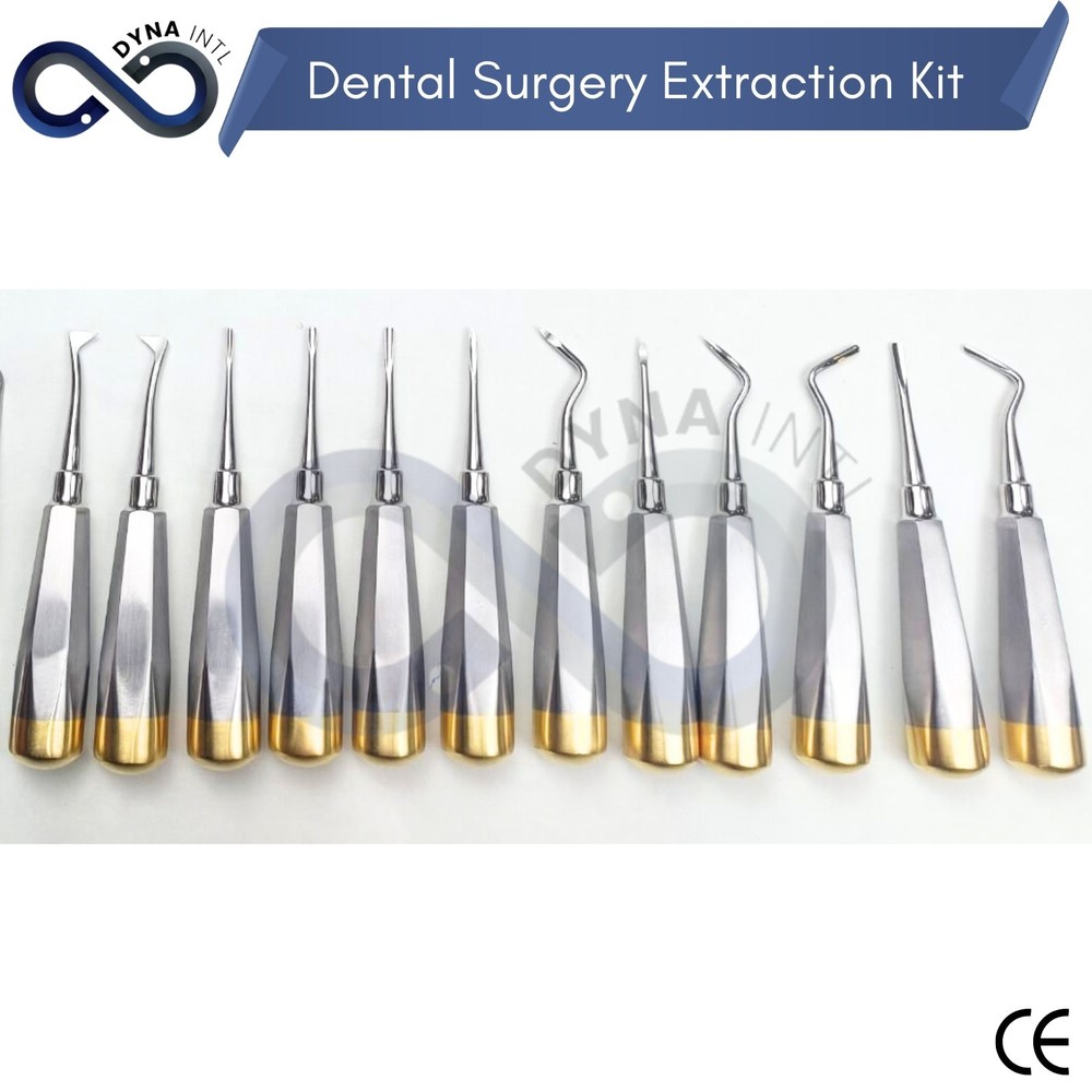 German 74 Pc Oral Dental Surgery Extracting Elevators Forceps Instrument Kit Set