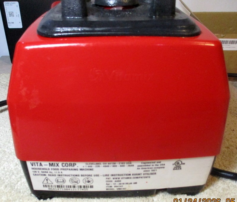 Vitamix Household Food Blender Motor Only VM0197 RED