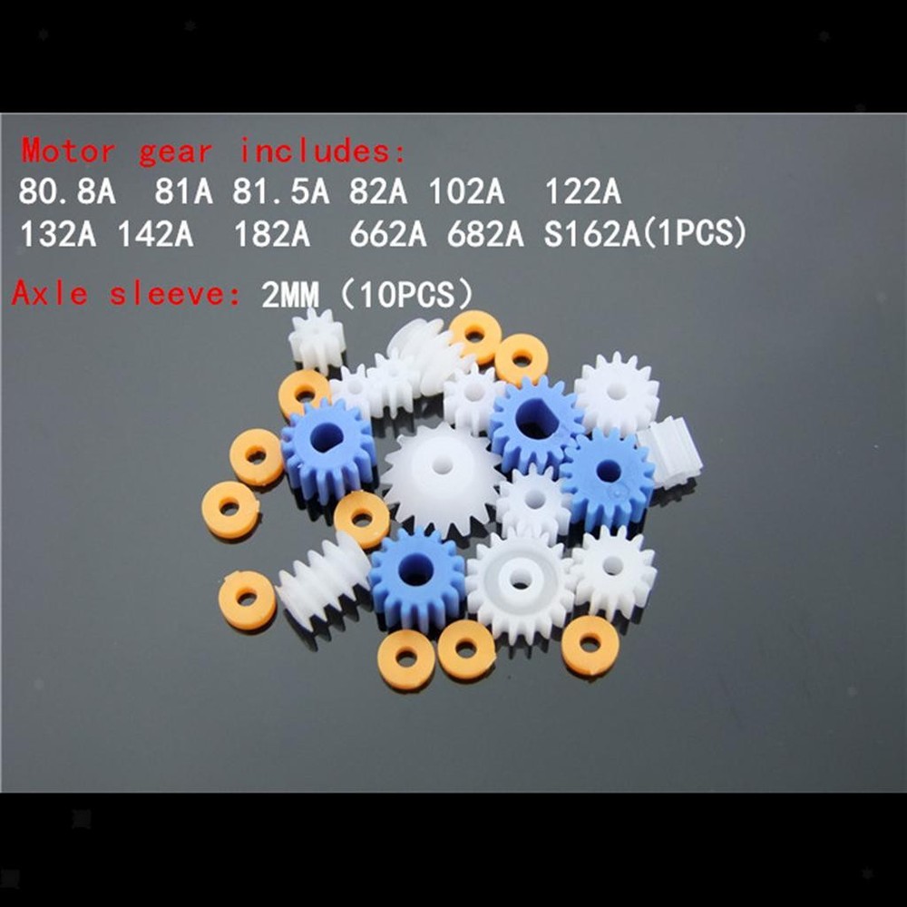 26Pieces Set Assorted Plastic Shaft Worn Gear DIY Kit