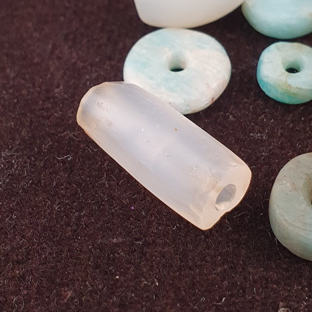 Ancient Mixed Suliemani Agate and Amazonite Natural Pattern Beads Lot