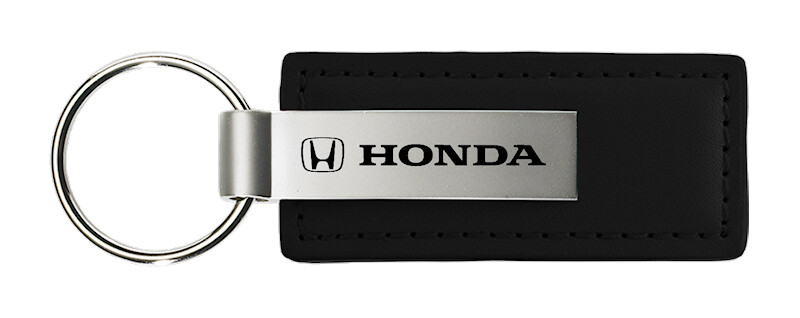 Honda Leather Keychain (Black)