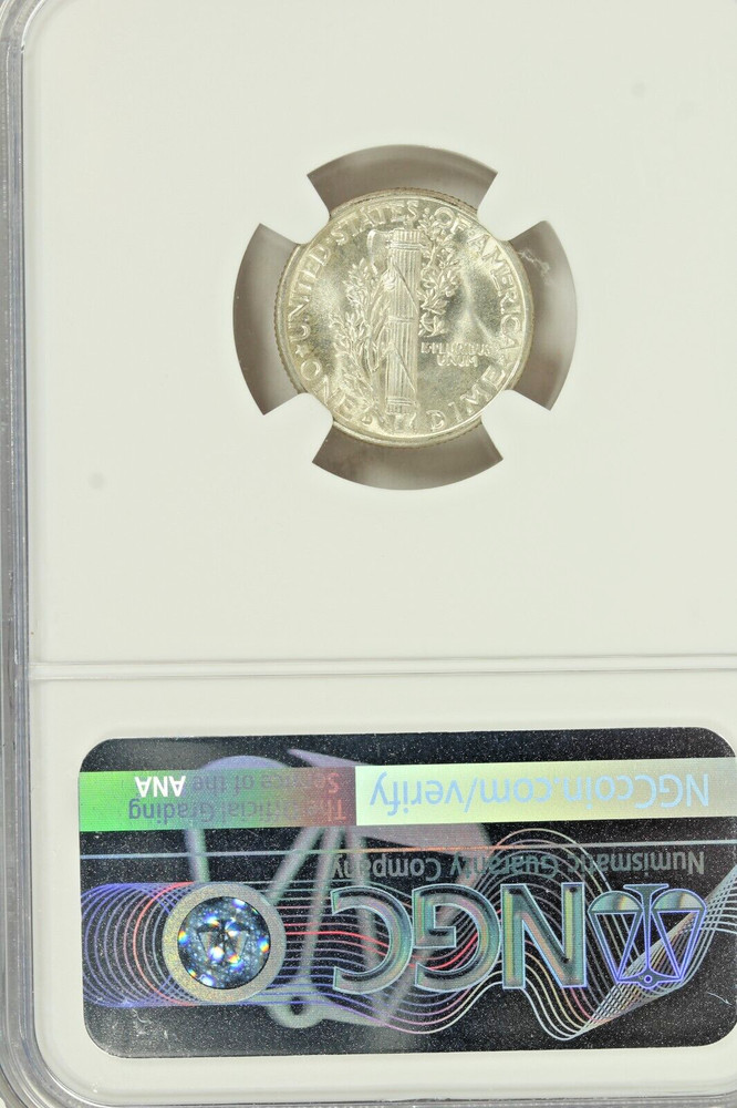1942-D Mercury Dime : NGC MS67FB