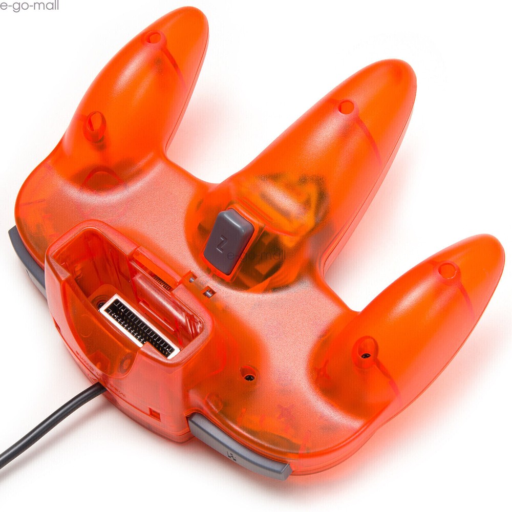 Wired N64 Controller Joystick Replacement For Nintendo 64 Console Clear Orange