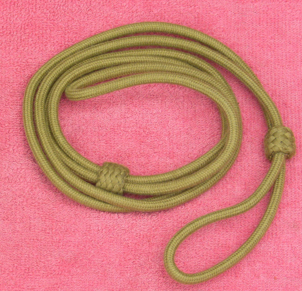 British Khaki Wool Lanyard for WWI or WWII Pistol or Revolver