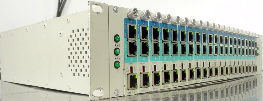 EtherCom ERM21C Chassis w/ 21x(RMFT1008) Modules