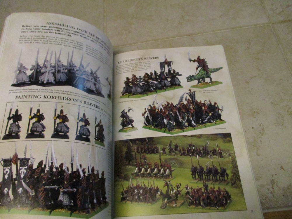 Warhammer Classic Dark Elves Elf Army Book Codex 2001 OOP RPG Supplement