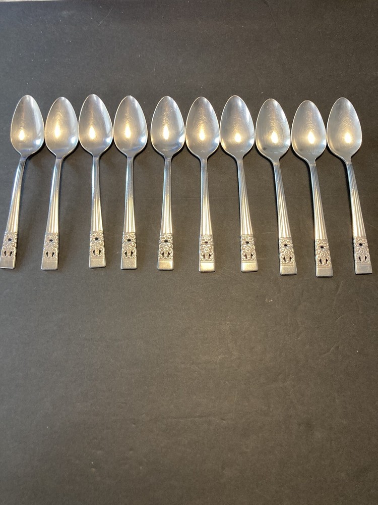Oneida Community Coronation Teaspoons (10)