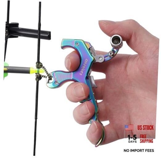 Archery Compound Bow Release Aids Trigger 3-4 Finger Adjustable Colorful