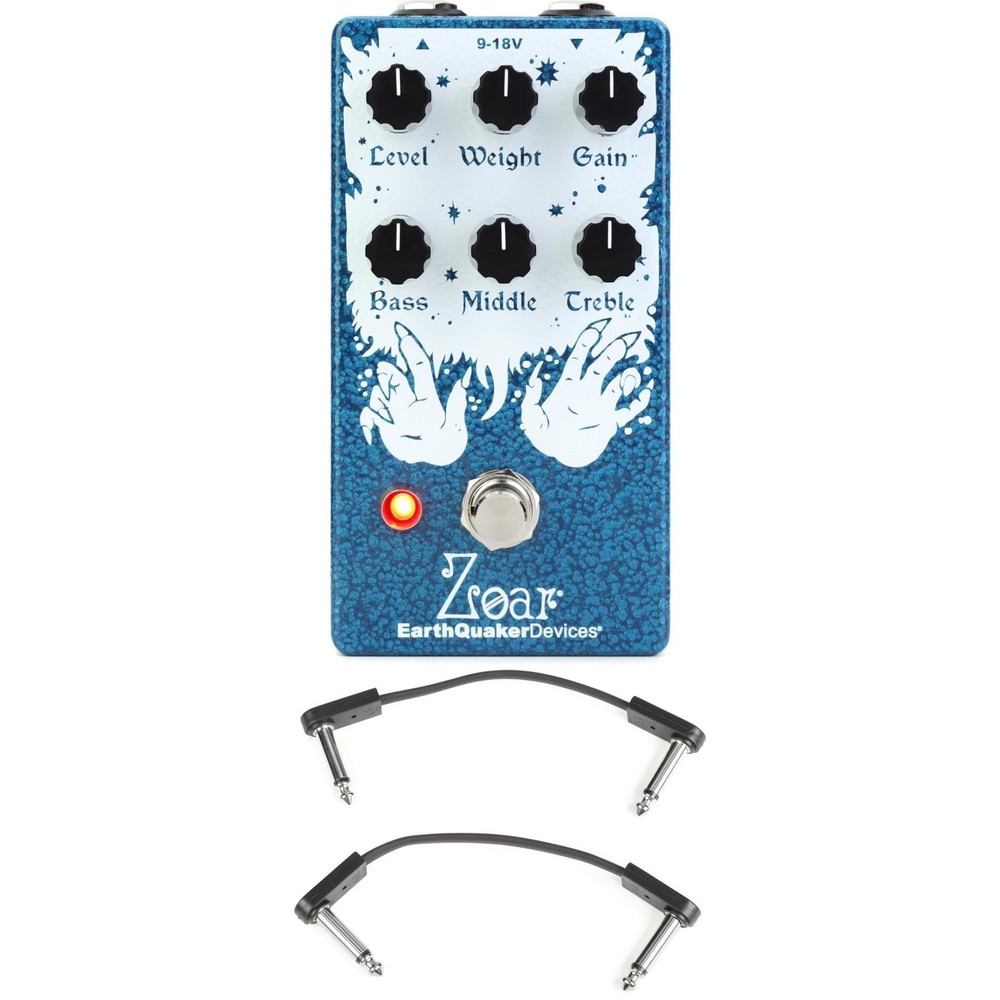 EarthQuaker Devices Zoar Dynamic Audio Grinder Distortion Pedal with EBS Patch